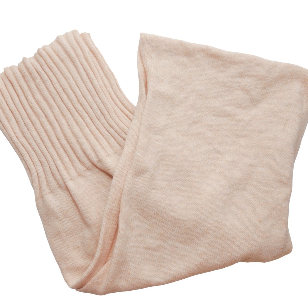 ON 34TH Ribbed Knit Tube Scarf Neck Warmer Soft Oat Peach One Size Winter Cozy